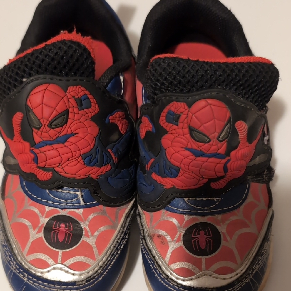 Marvel Spider-Man Red, Blue & Black Kids Light-Up Sneakers